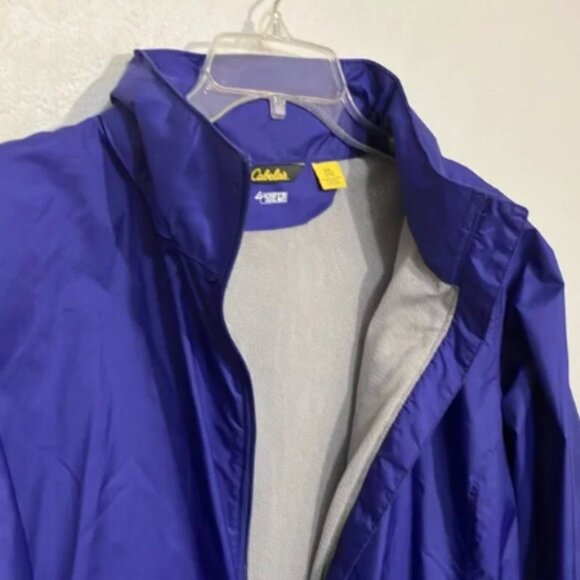 Cabela's women’s purple rain coat with storable hood 2XL - Picture 10 of 11